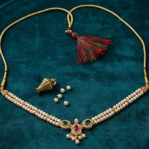 Small Moti Choker Necklace 003